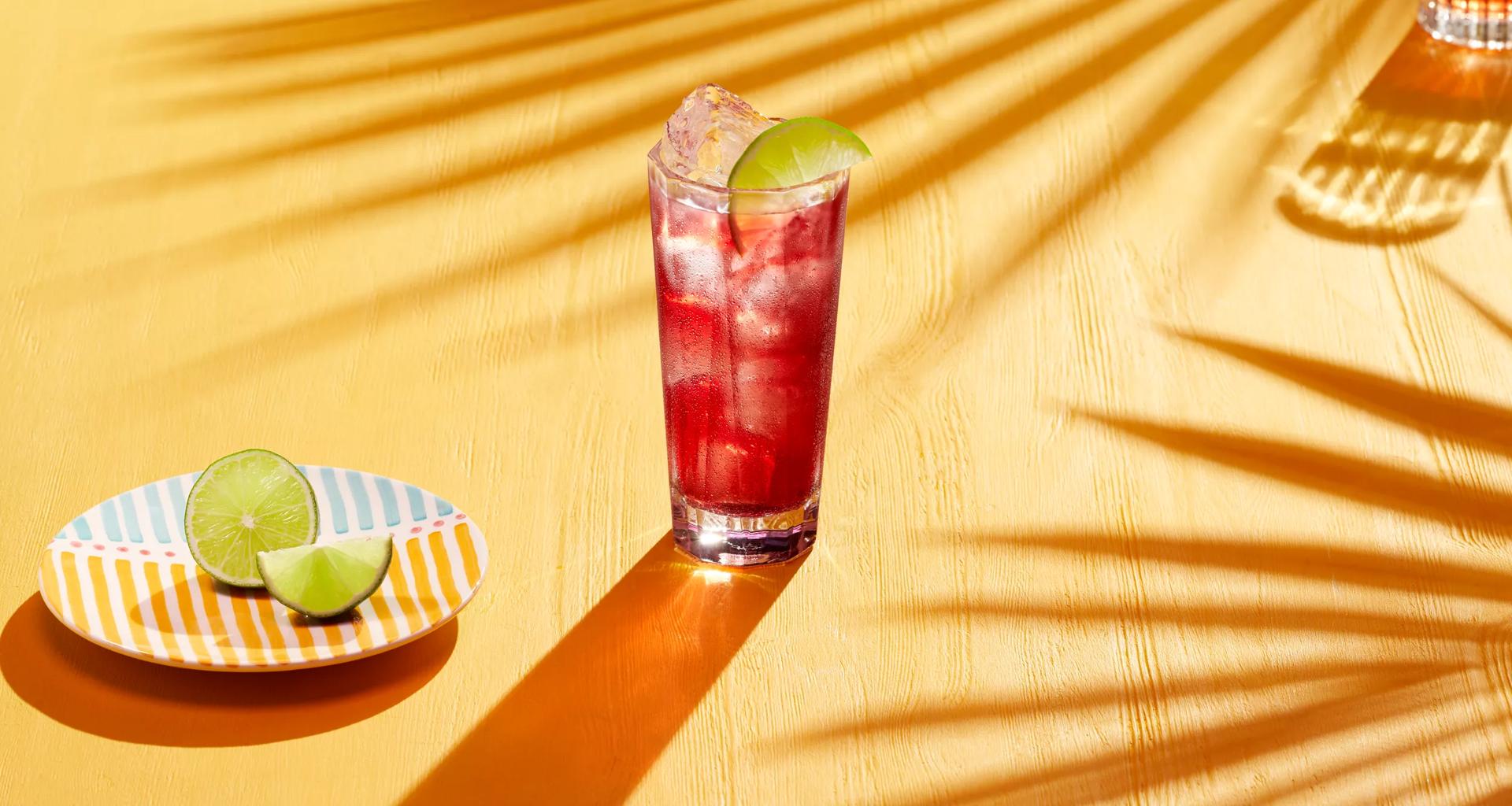 Lime & Cranberry Rum Cocktail Recipe | How to make a Lime & Cranberry Cocktail