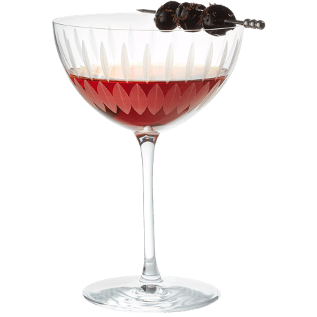 Suburb Red Stem Martini Glasses