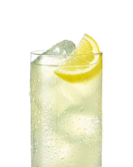 Bacardi Rum Limon / Lemon Caesar bicchiere da ricetta a forma di tulipano.  Marchio in vetro acidato. -  Italia